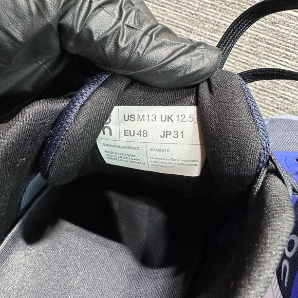 On Running Cloudrunner Shoes Mens Size 13 Blue Navy CloudTec 46.99016 Sneakers - Picture 12 of 16